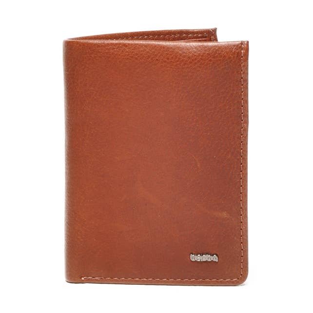 Carteira pequena de homem em pele Lucca 335-011-95 brandy por atacado de Berba Lederwaren B.V.