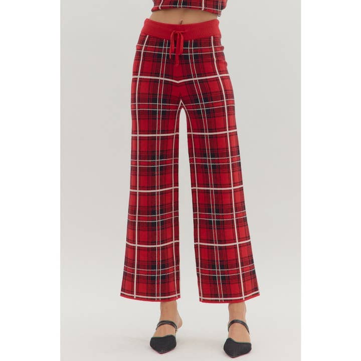 Pantalon large à carreaux pour la vente par STYLE USA