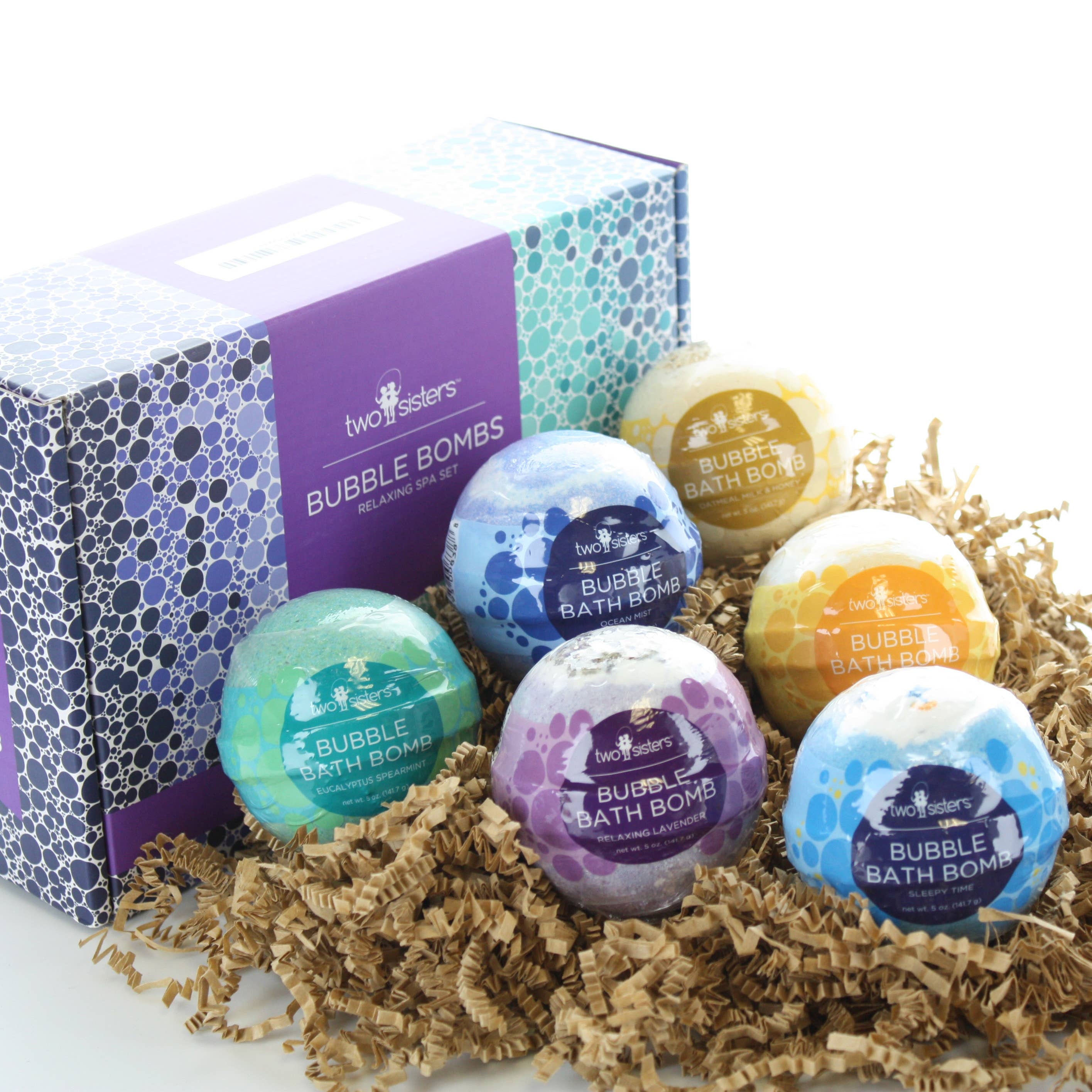 Two Sisters Spa - Wholesale Bath Bomb/Fizz - 6 Relaxing Natural Bath Bombs3