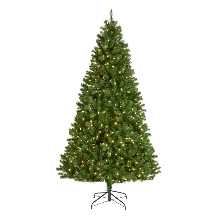 7.5 ft. Pre-Lit North Valley Spruce Tree with PowerConnect Light Parade LED Lights for wholesale by National Tree Company
