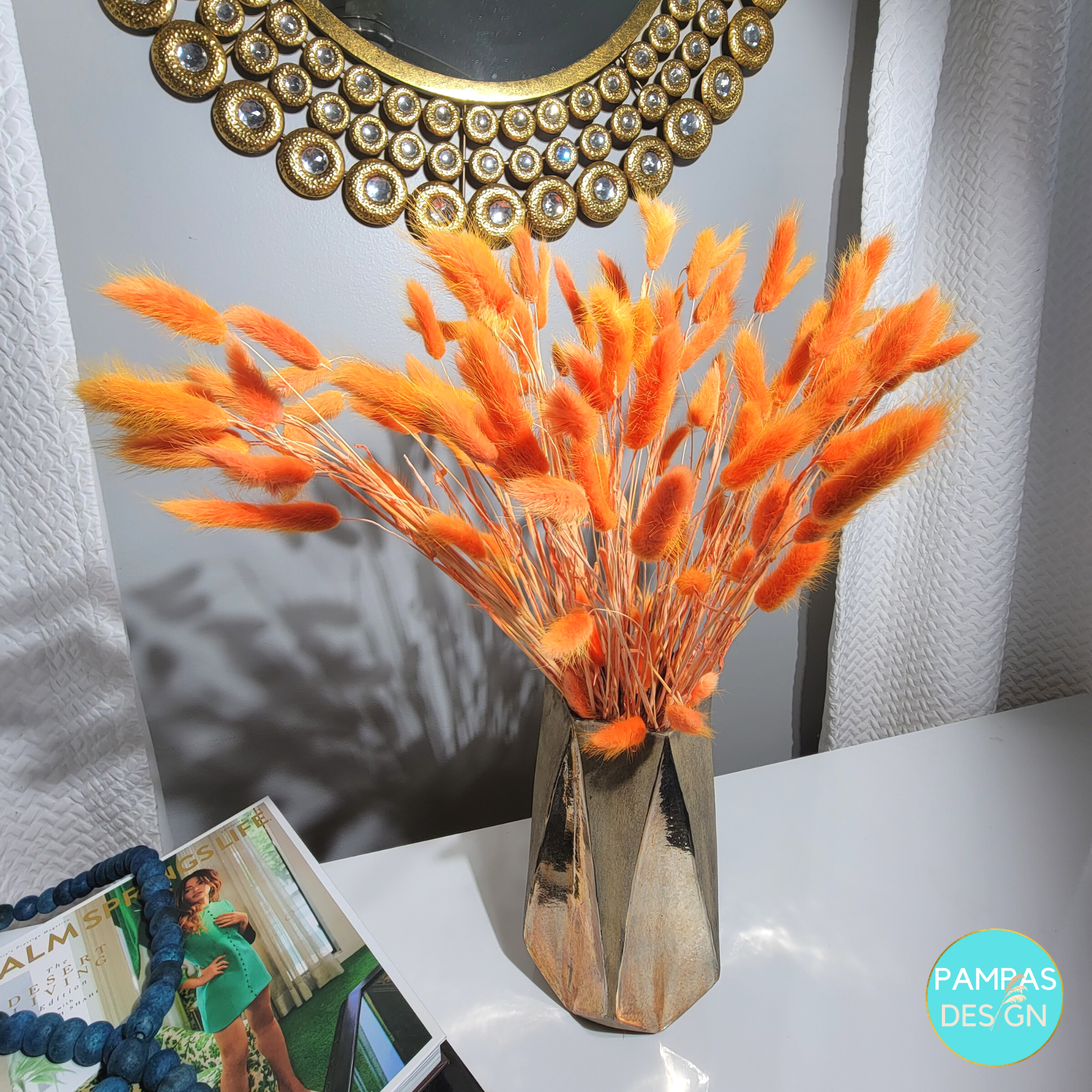 Pampas Design – Engroshandel Tørrede/pressede blomster – Bunny Tails Natural 60 Stængler2