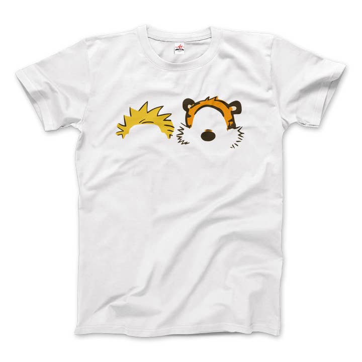 Calvin and Hobbes Faces Contour T-Shirt for wholesale by Art-O-Rama Shop