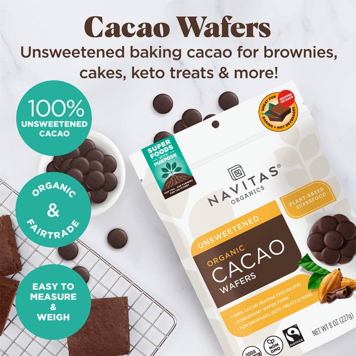 Navitas Organics - Wholesale Chocolate bar - Cacao Wafers2