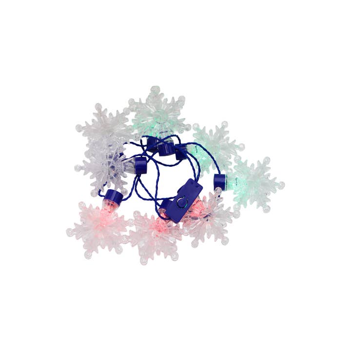 CLEAR Snowflake Crystal Flashing String Light Necklace for wholesale on Faire2