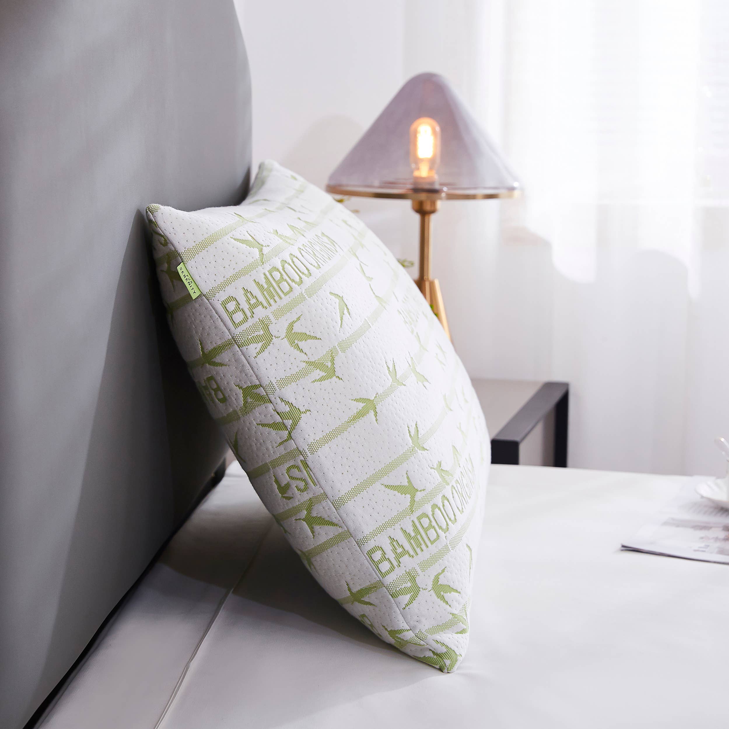 Sutton Home Fashions LLC – Engroshandel Hovedpude – Bambus oprindelse hukommelse skum lumbal støtte dronning størrelse pude2