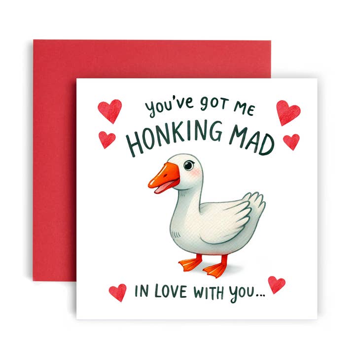 Honking Mad For You! Duck Anniversary Valentines Day for wholesale by Huxters