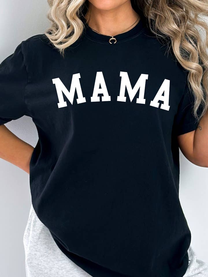 Kissed Apparel - Wholesale Screen Printed T-Shirt - Women's - Mama Comfort Colors Graphic Tee