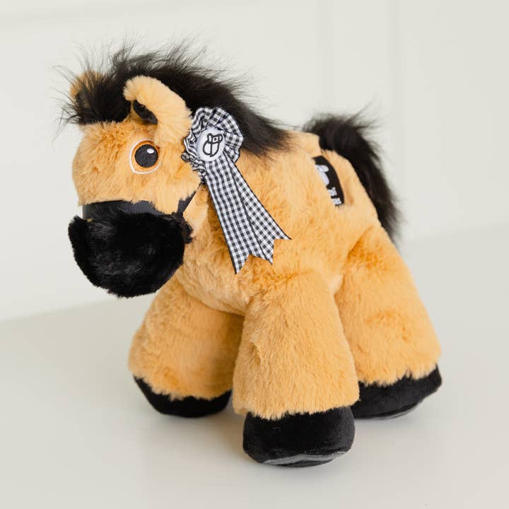 Piccoli Horses – Großhandel Kuschel-/Plüschtier – Kind & Baby – ENGLISCHES PONY, HELLBRAUN/SCHWARZ0