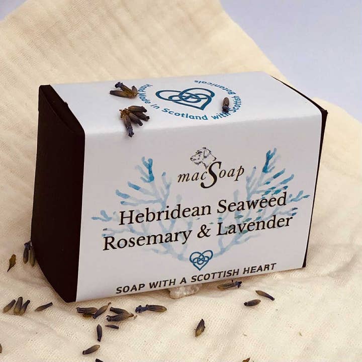 Hebridean Seaweed, Rosemary & Lavender. Scottish Soap for wholesale by macSoap