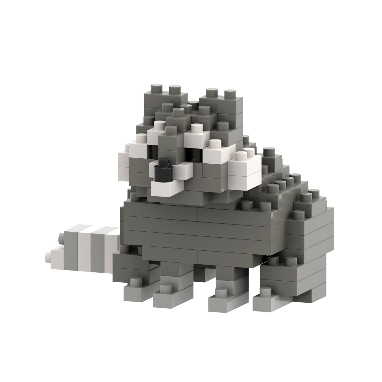 Brixies - Vendita all'ingrosso Gioco da costruire - Bambini - Brixies kit animale procione2