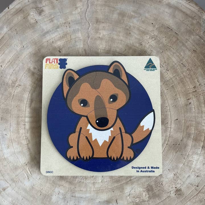 Dingo Wooden Puzzle for wholesale by Flat Friends