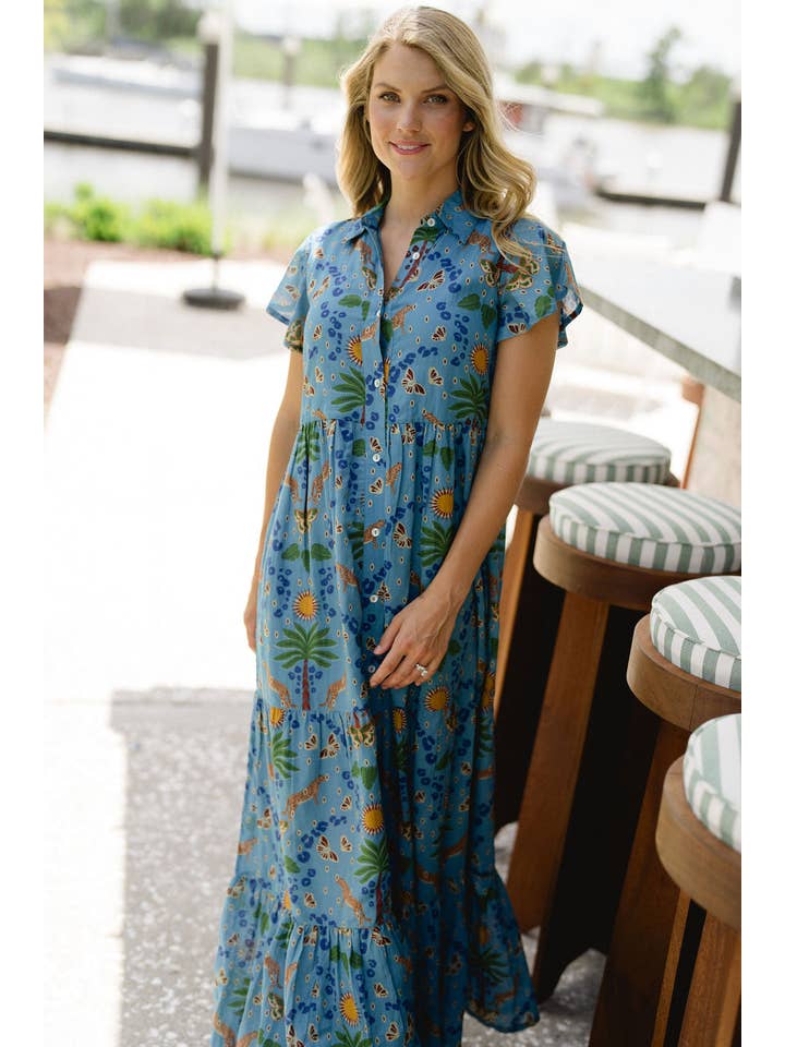 Briton Court - Wholesale Dress - Women's - Frenchi Dress -Cheetah Cove