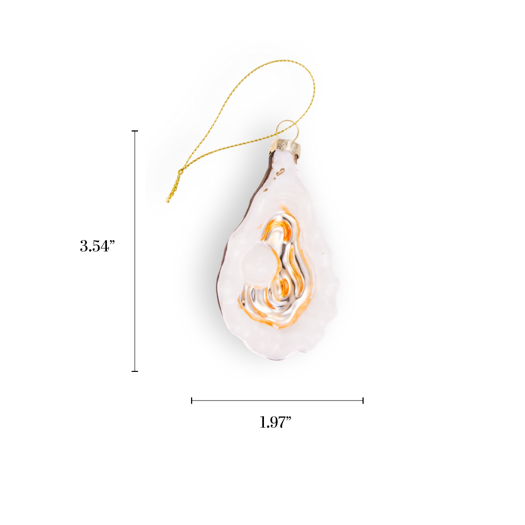 Chive Canada - Wholesale Ornament - Vintage Glass Oyster & Pearl Christmas Ornament 20253