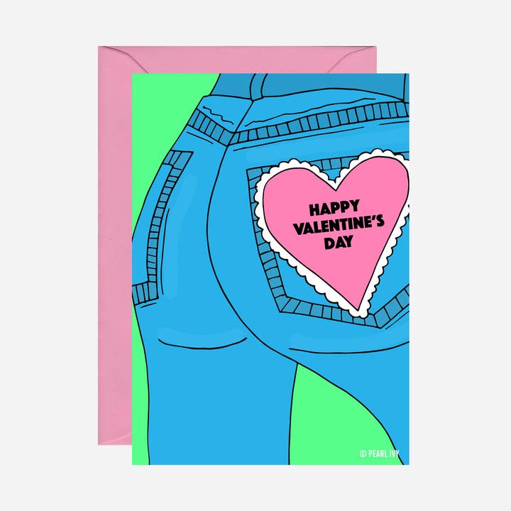 Cartão de Dia dos Namorados Naqueles Jeans por atacado de Pearl Ivy