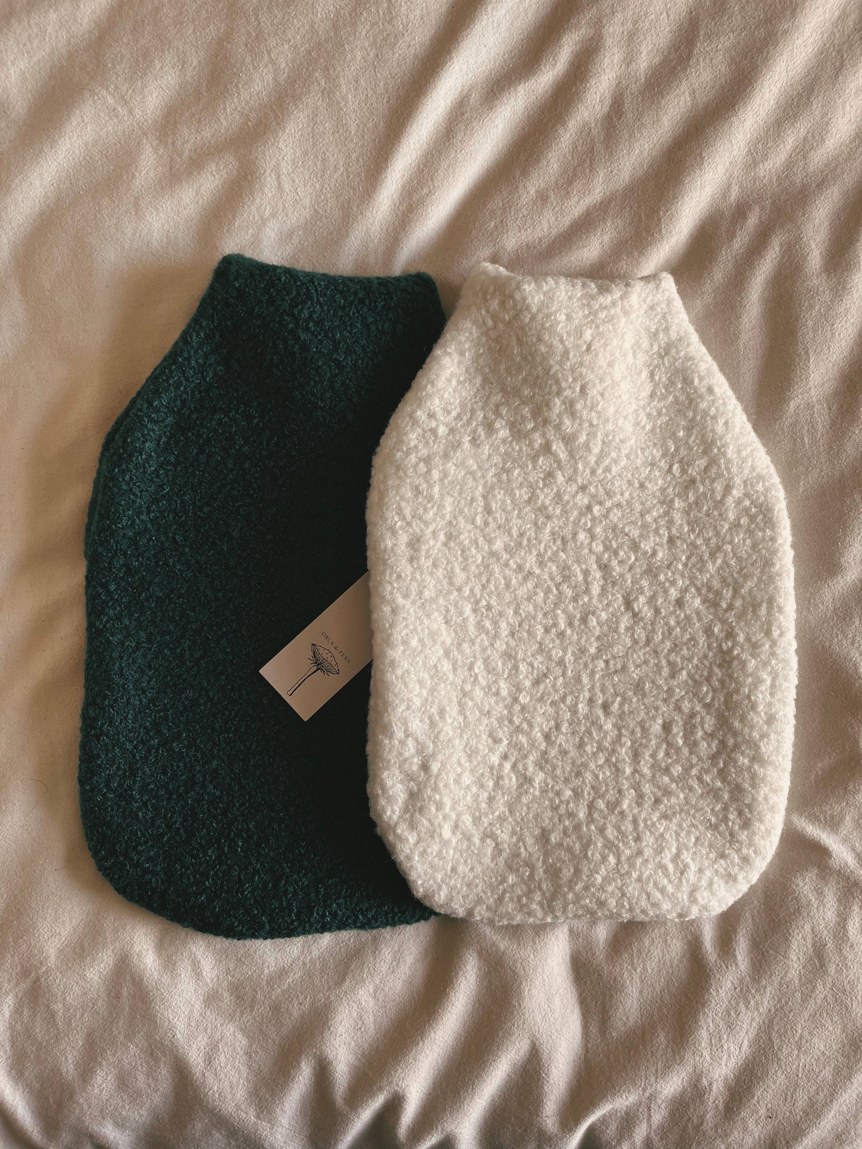 Orla & Fern – wholesale Hot/cold compress – Hot water bottle - Boucle wool - White6