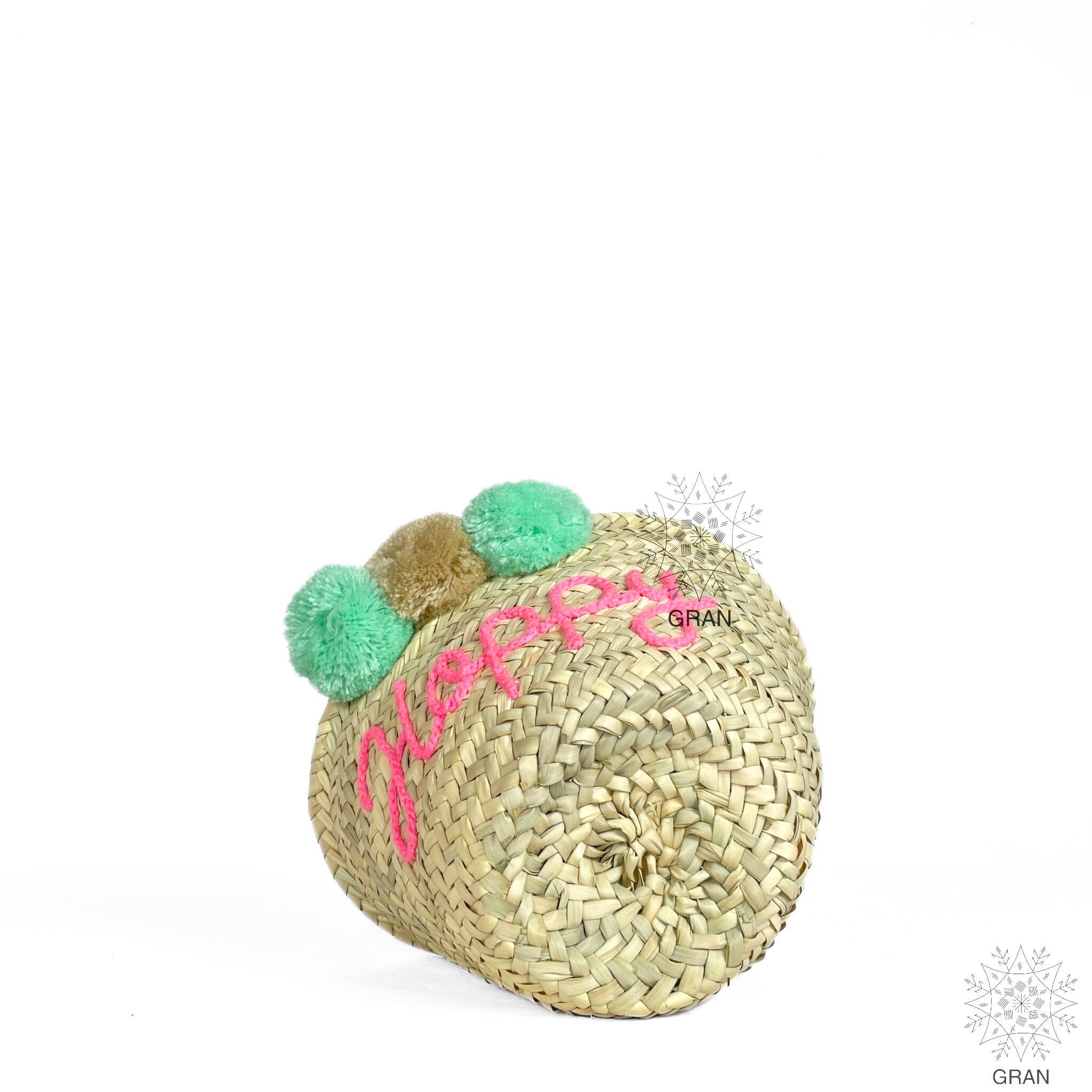 Gran Wholesale - Wholesale Tote Bag - Women's - Custom Basket With Pom Poms, Moroccan Bridesmaid Tote Bags.8