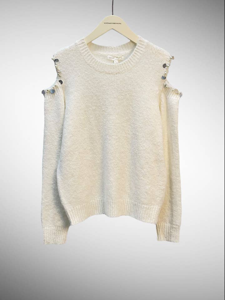 Moov Group - Venta al por mayor Jersey de punto - Mujer - JERSEY HOMBROS DESCUBIERTOS CON PERLA Y5333