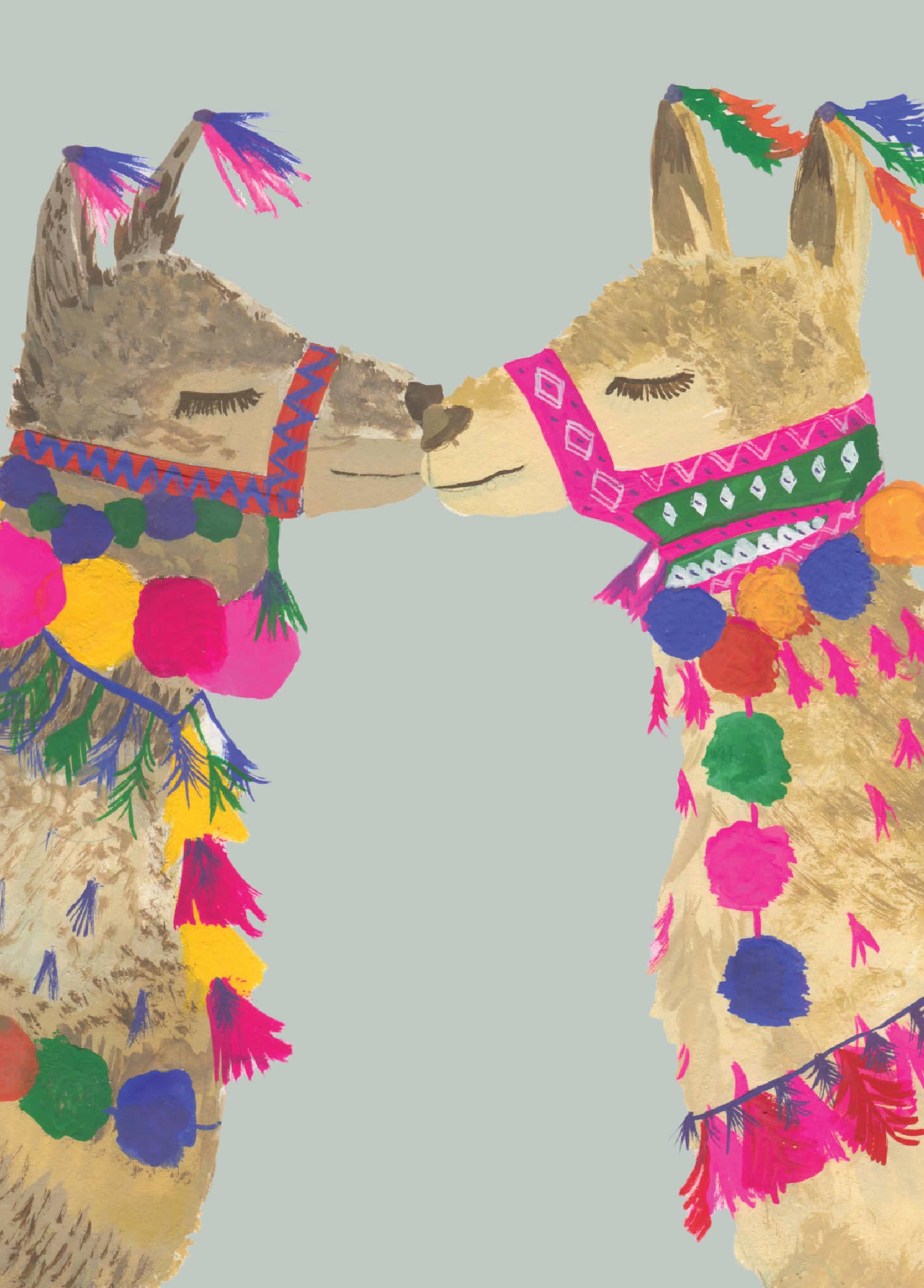 Hutch Cassidy - Wholesale Love Card - 'Love Llamas' Greetings Card1