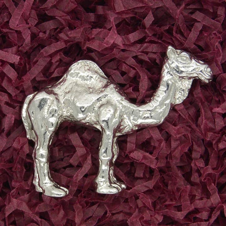 Camel Pewter Figurine Hand cast By William Sturt for wholesale by William Sturt Fine Pewter