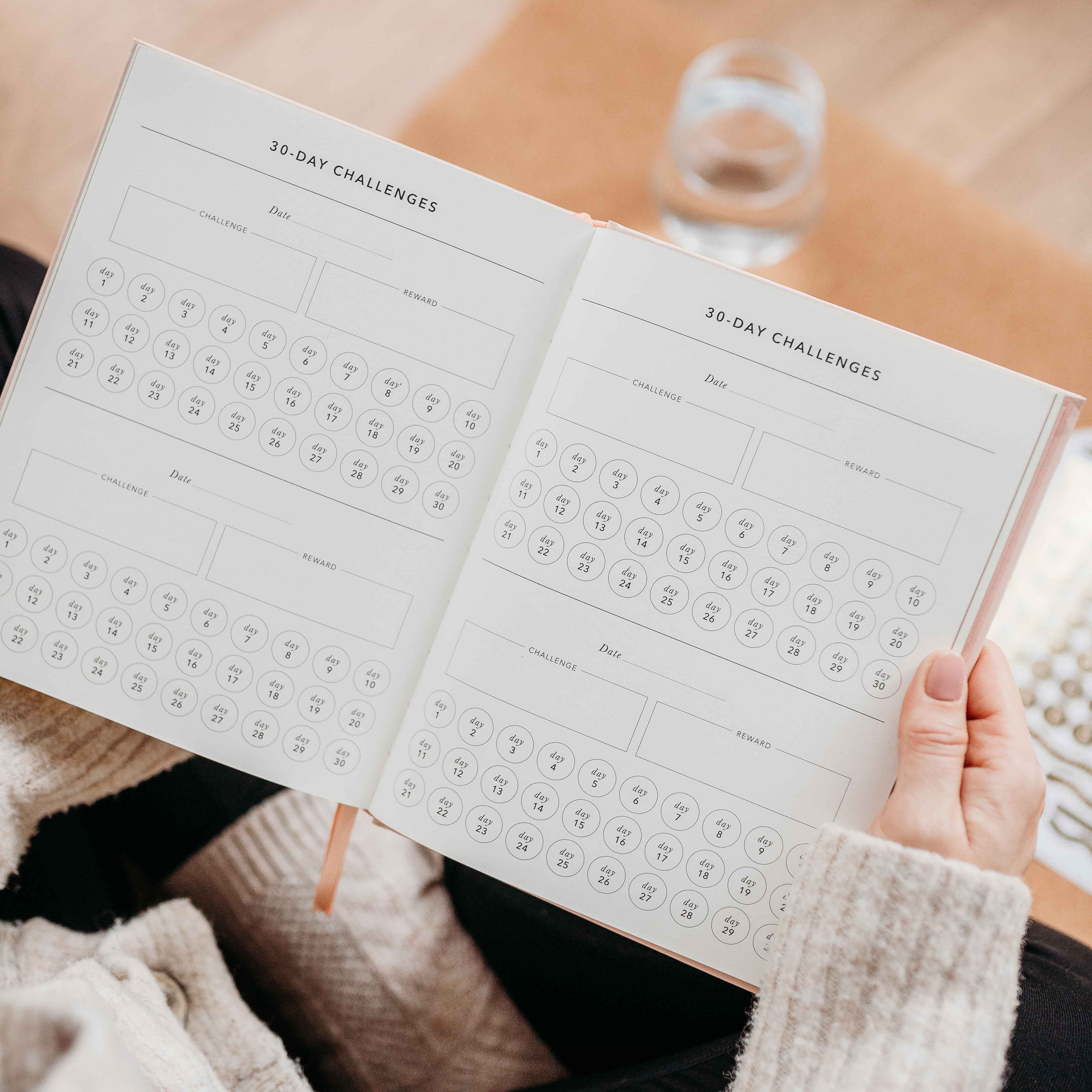 Blush And Gold – Großhandel Planer – Mein täglicher Fitnessplaner - Trainings- und Essensplaner (Forest)16