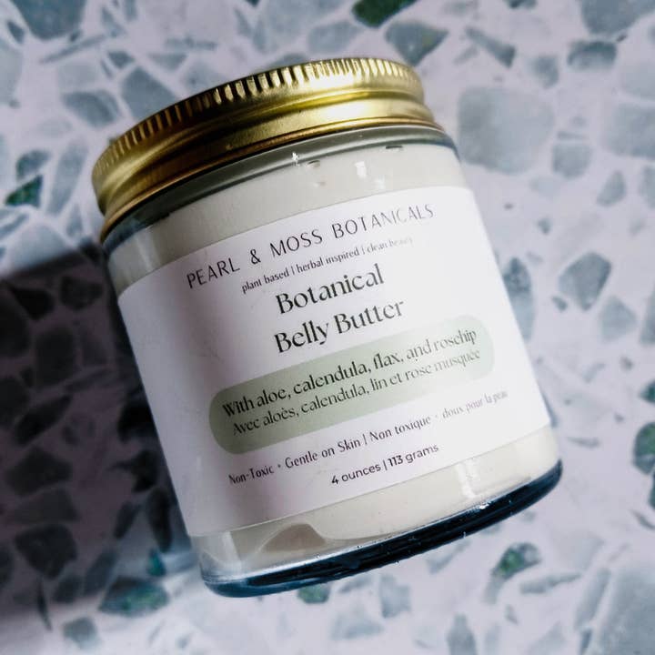 Botanisk mavesmør for engroshandel hos Pearl & Moss Botanicals Inc.