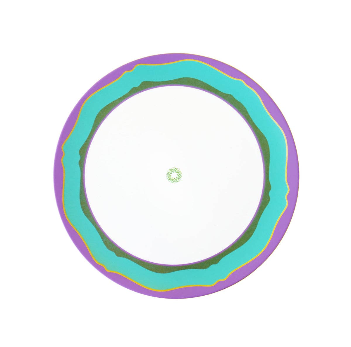 MARINA & MITSUKO - Wholesale Dinner Plate - Mitsuko: Side Plate / Blue Wavy Rim