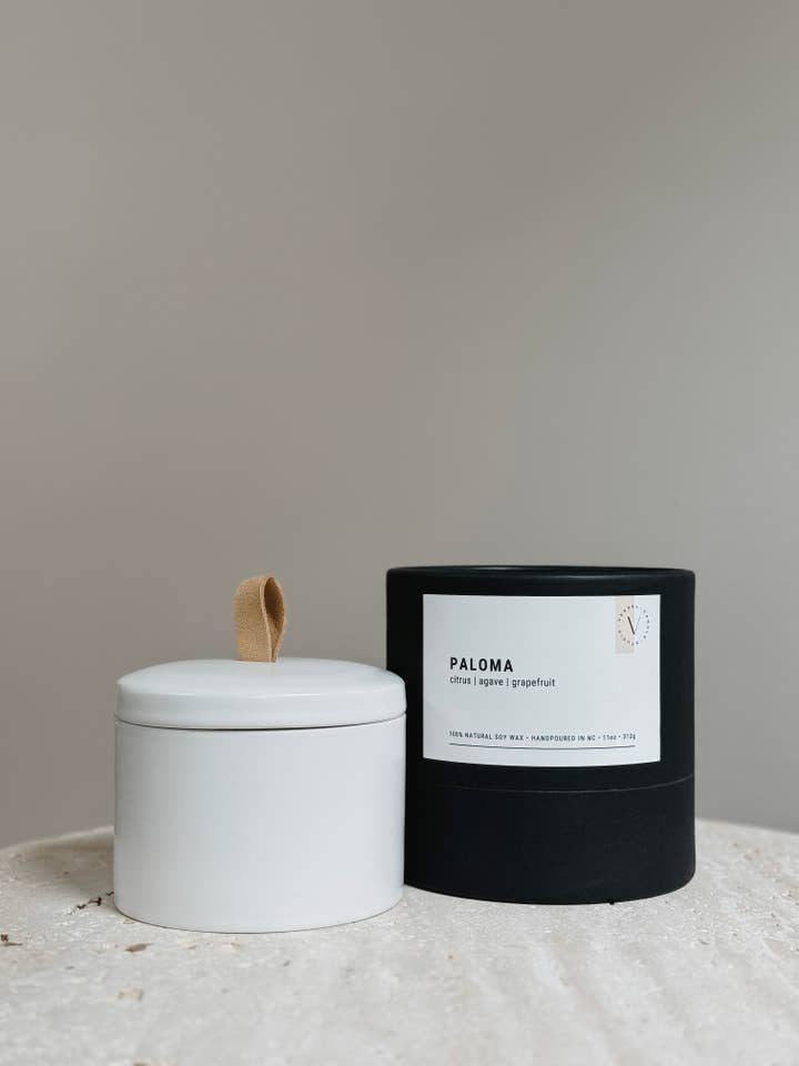 Library 11 oz Candle Jar | Paloma for wholesale by Vessel Candle Studio