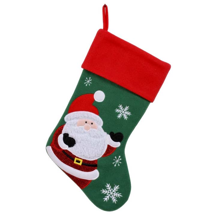 Classic Christmas Stocking - Santa for wholesale by Snug as a Bug