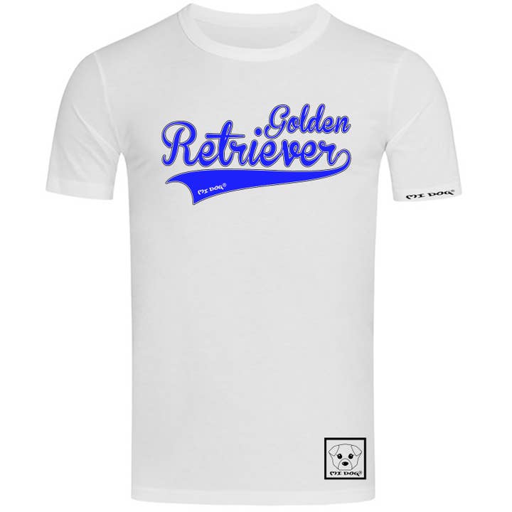 Golden Retriver Dog Breed Blue Text for wholesale by MI DOG