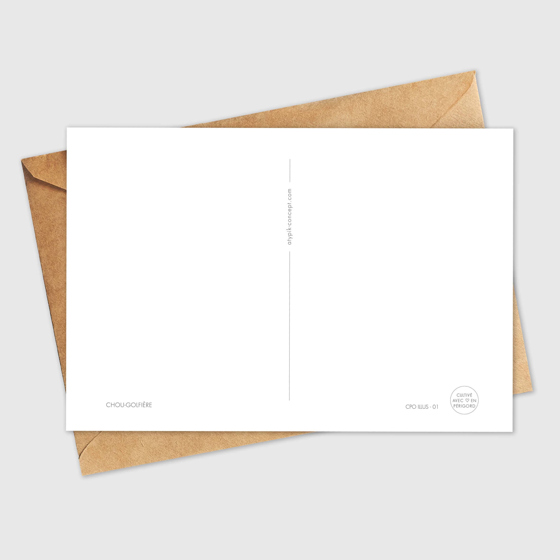 Atypik' Concept - Wholesale Postcard - Illustrated postcard ARTICHOKE HEART1