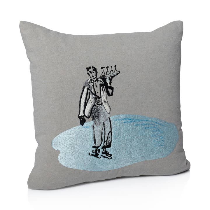 Cuscino Decorativo Ricamato in Cotone St. Moritz Glam, 40 cm x 40 cm per la vendita all'ingrosso da parte di Zodax