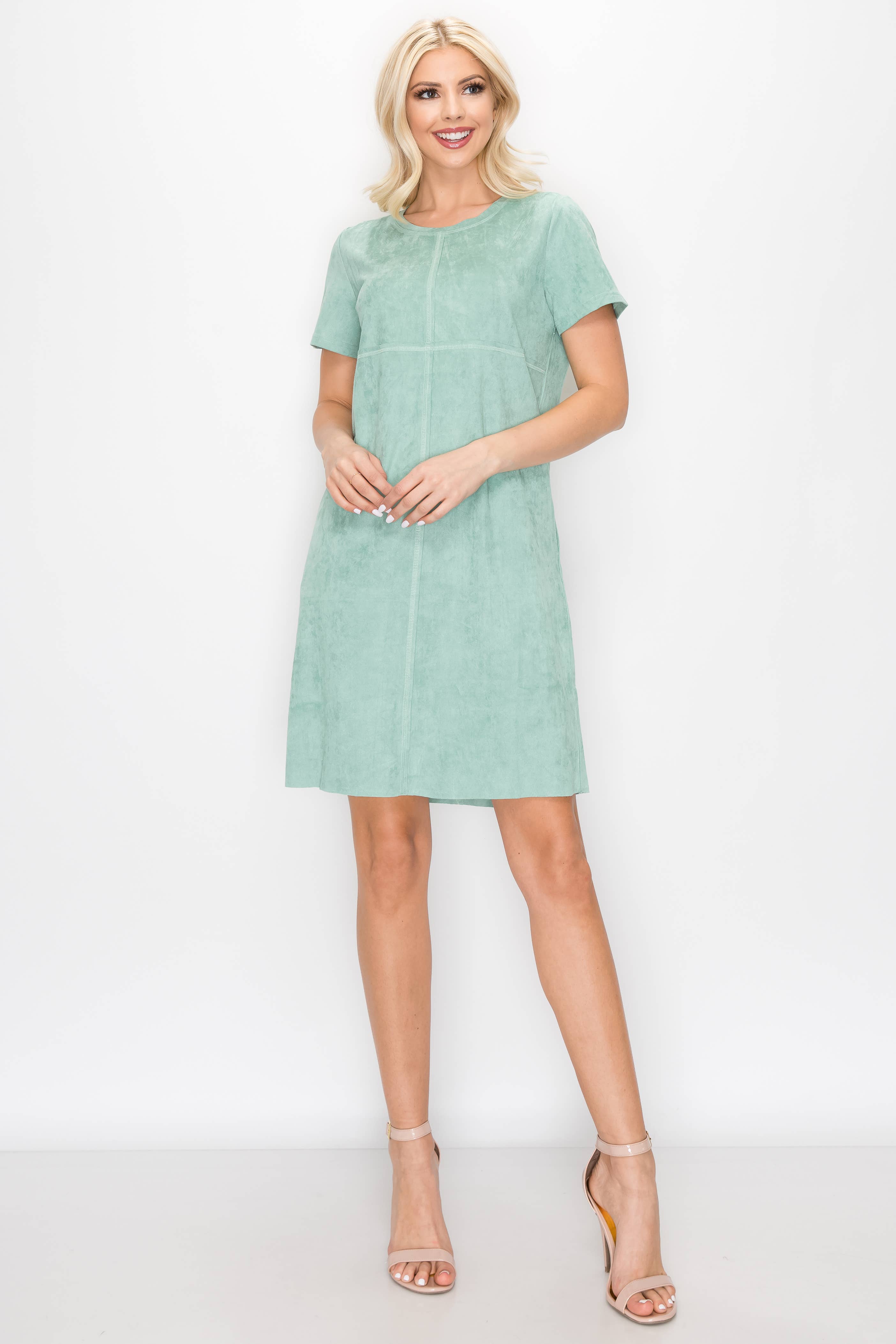 Joh Apparel - Vente Robe – femme - Robe extensible à col rond Audrey sans poches11