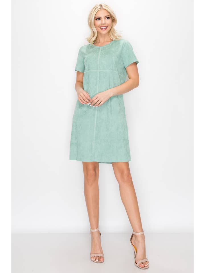 Joh Apparel - Wholesale Dress - Women's - Audrey Stretch Round-Neck Dress with NO Pockets11