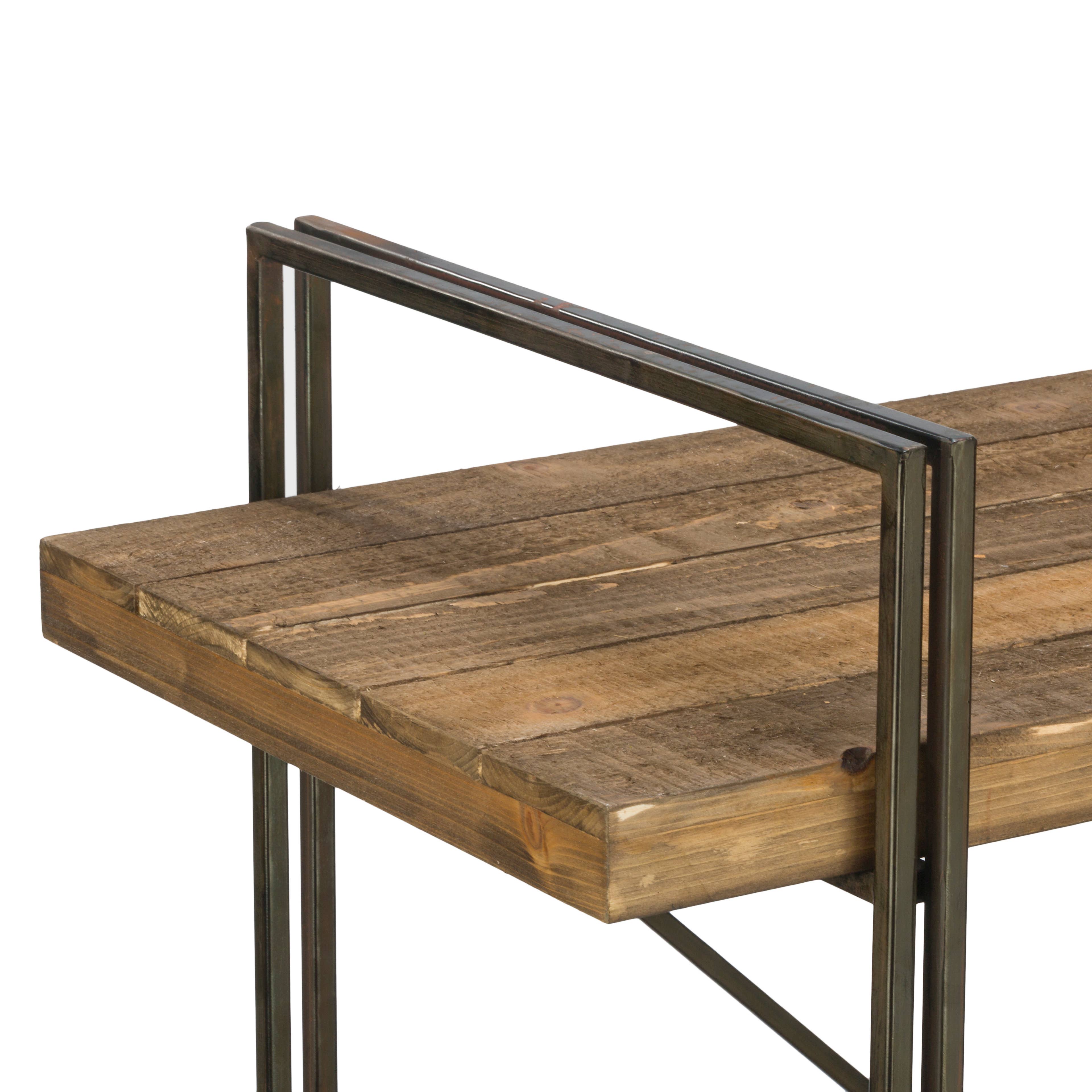 Tripar International - Wholesale Free Standing Shelf - Metal Display Unit with 3 Wood Shelves6