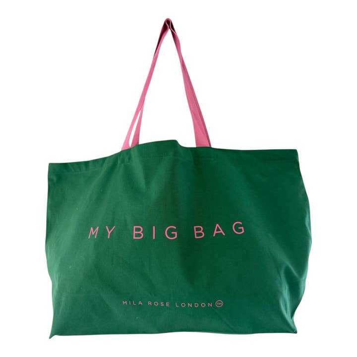 Oversized Canvas Tote Shopper Bag Christmas Gift for wholesale by Mila Rose London