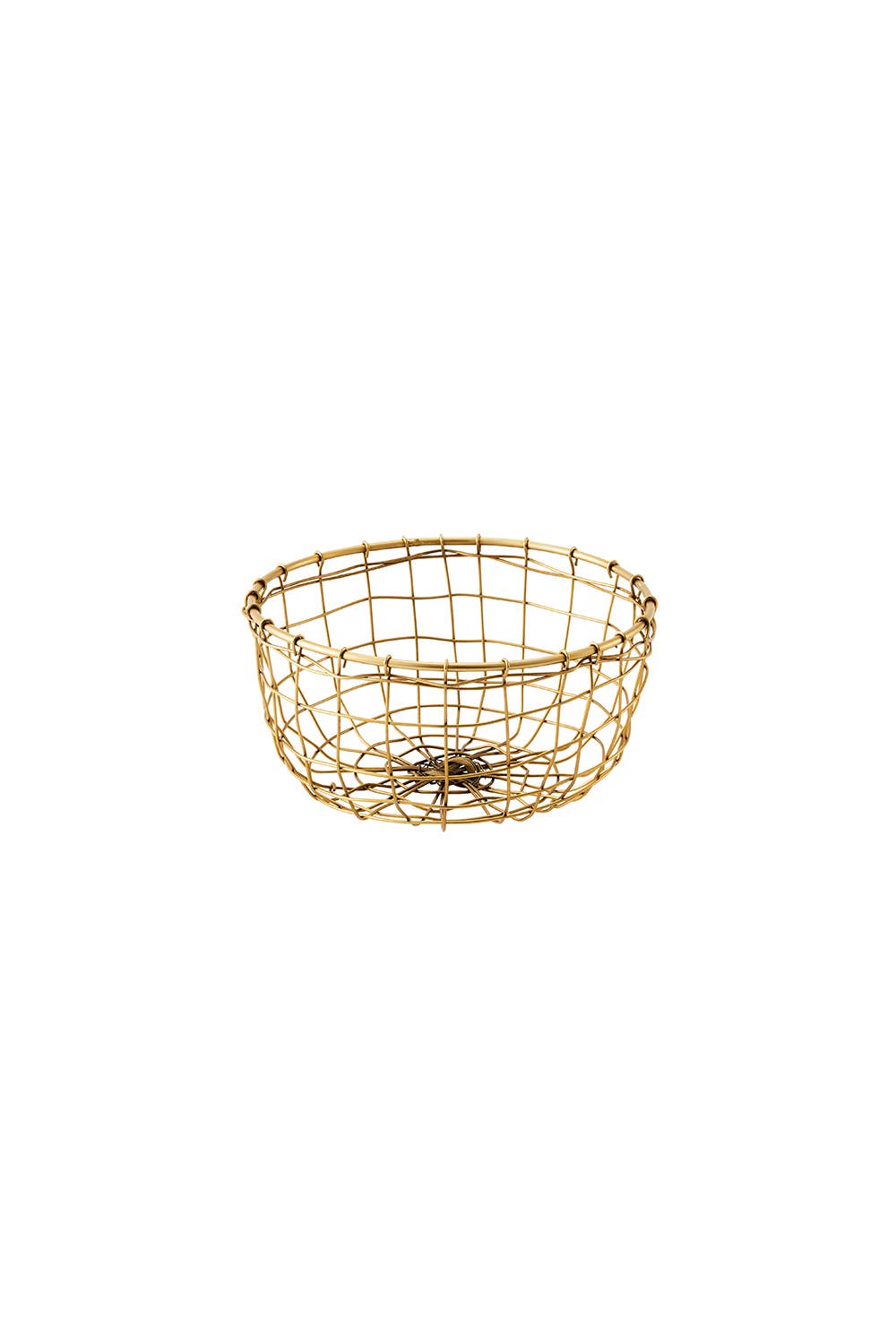 Fog Linen Work - Wholesale Basket - Wire Basket Round Shallow (S)2