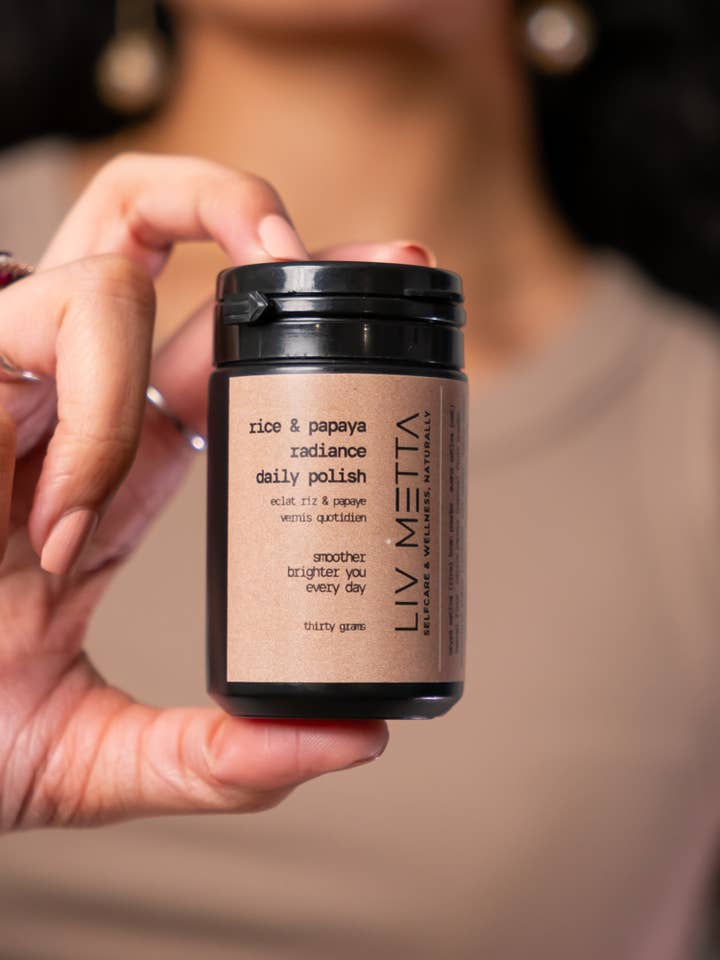 Rice & Papaya Radiance Daily Polish for wholesale by Liv Metta