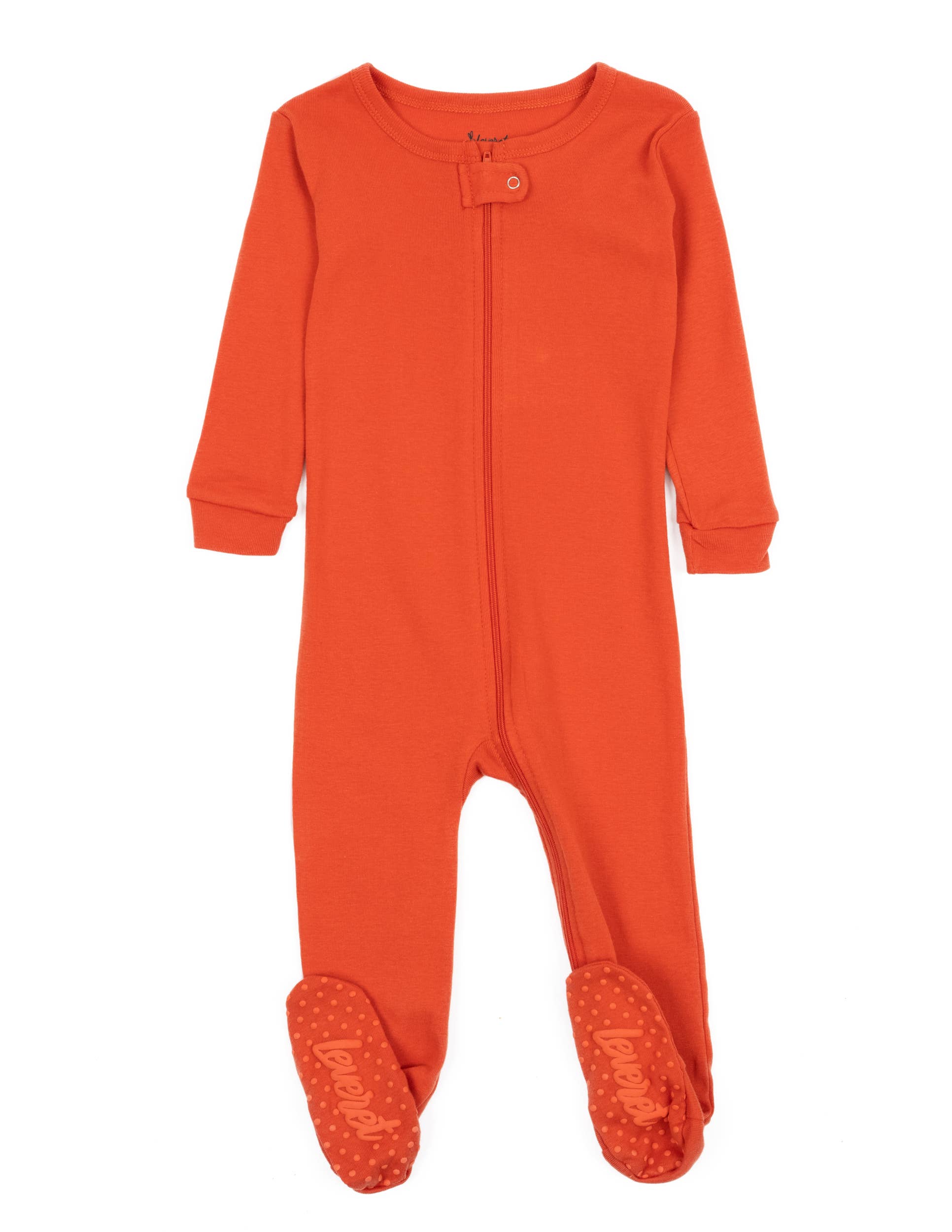 Leveret Pajamas – Fato de dormir – Bebé por atacado – Pijama de algodão com pés para crianças sólido24