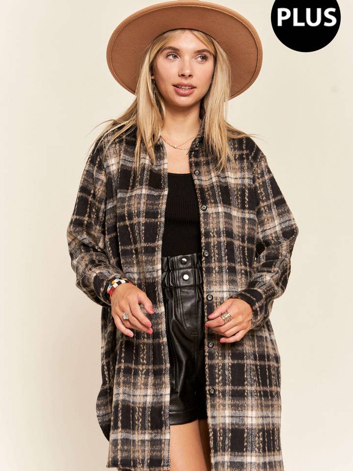 Madelyn - Vendita all'ingrosso Giacca - Donna - LEJ1987BX - GIACCA IN FLANELLA PLUS SIZE7