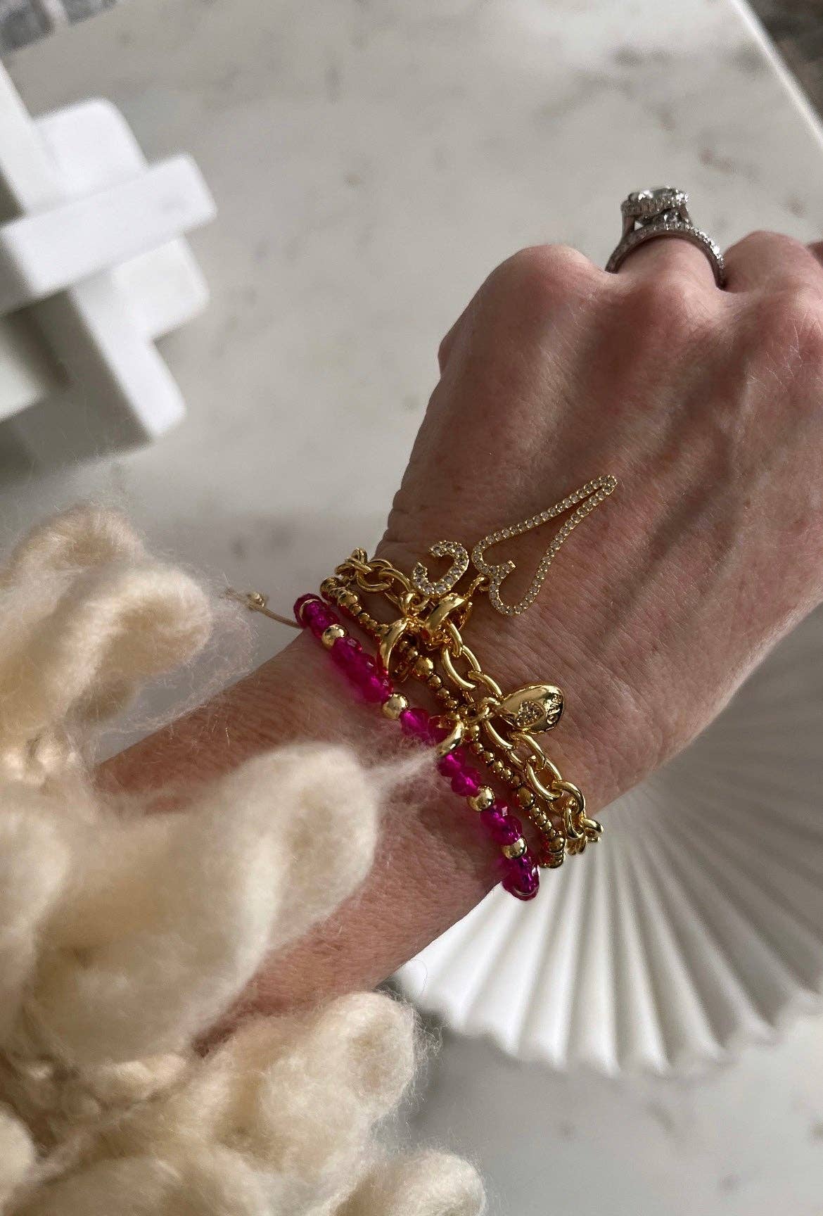 Curated By Suarez - Wholesale Beaded Bracelet - Classic Multi Mixed Beaded Waterproof Non-Tarnish Bracelets15