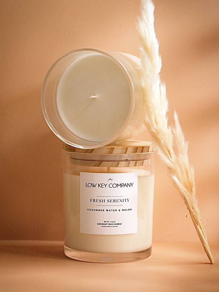 Fresh Serenity - Luxe Candle for wholesale by The Low Key Company
