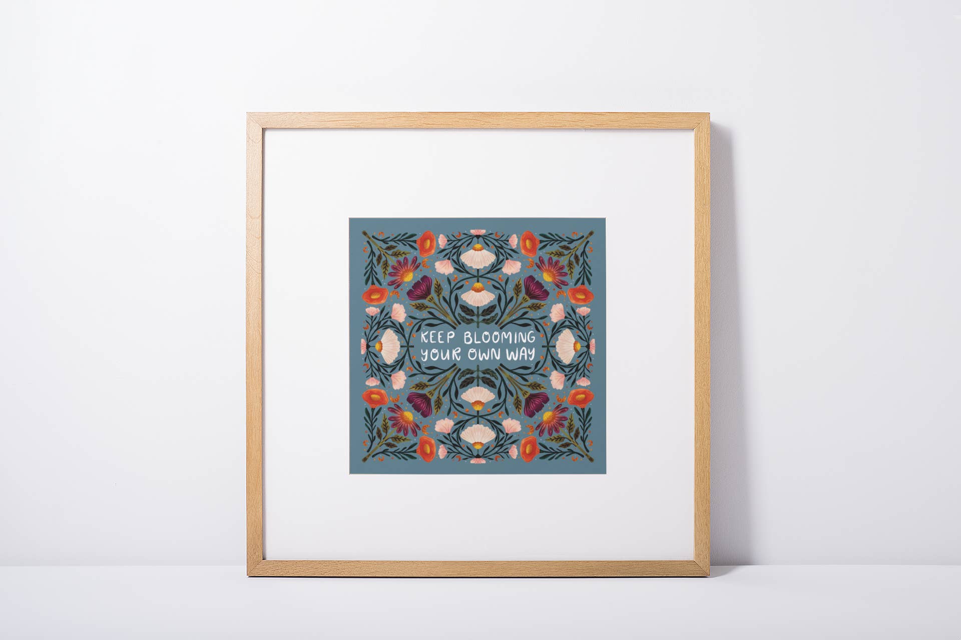 Kristin Heldt Art - Wholesale Art Print - Keep Blooming Your Own Way 4x4 Art Print