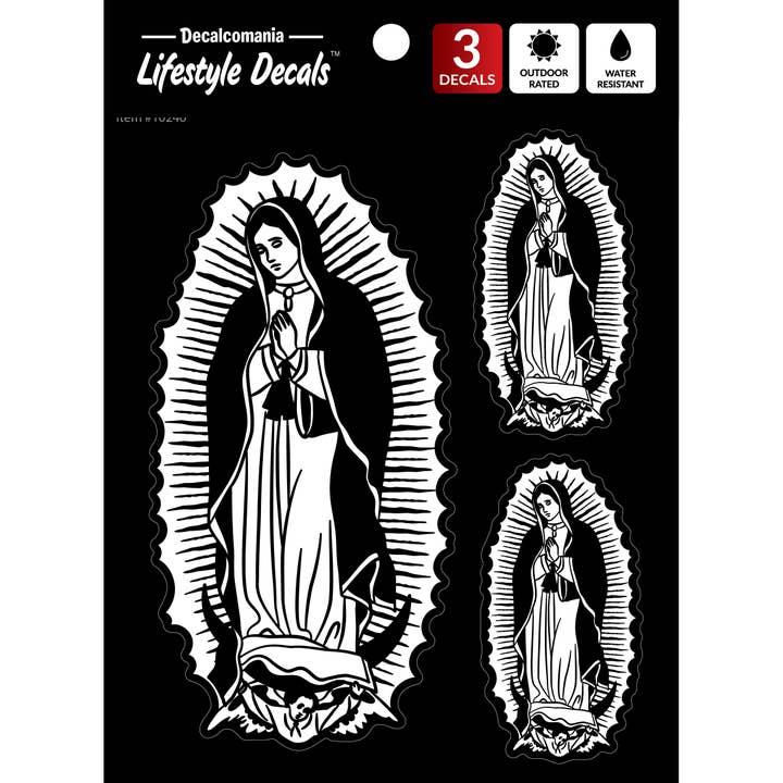 Our Lady of Guadalupe Car Sticker Decal for wholesale by Decalcomania