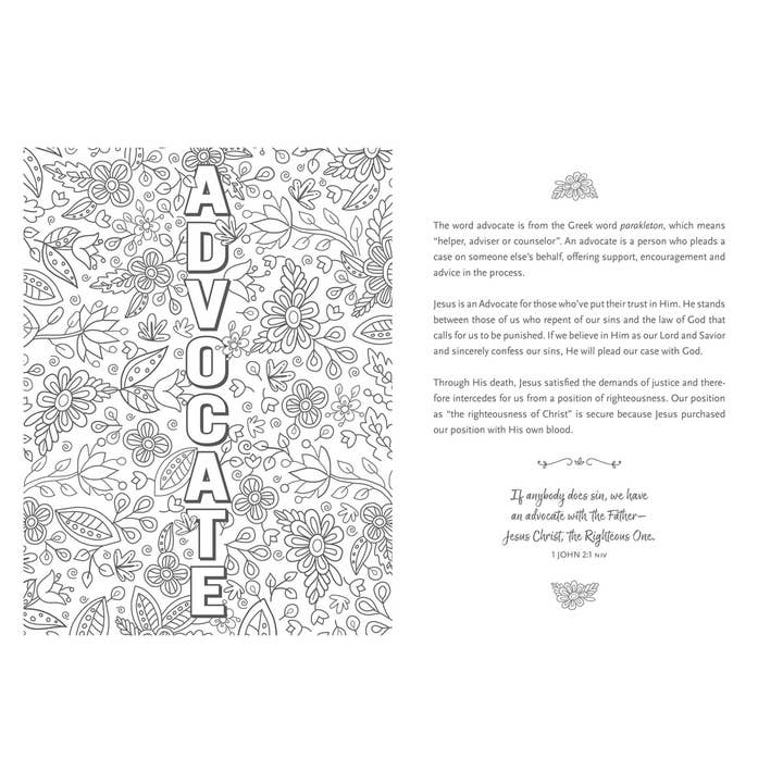 Christian Art Gifts - Wholesale Journal/Diary - The Names of Jesus Prompted Coloring Prayer Journal3