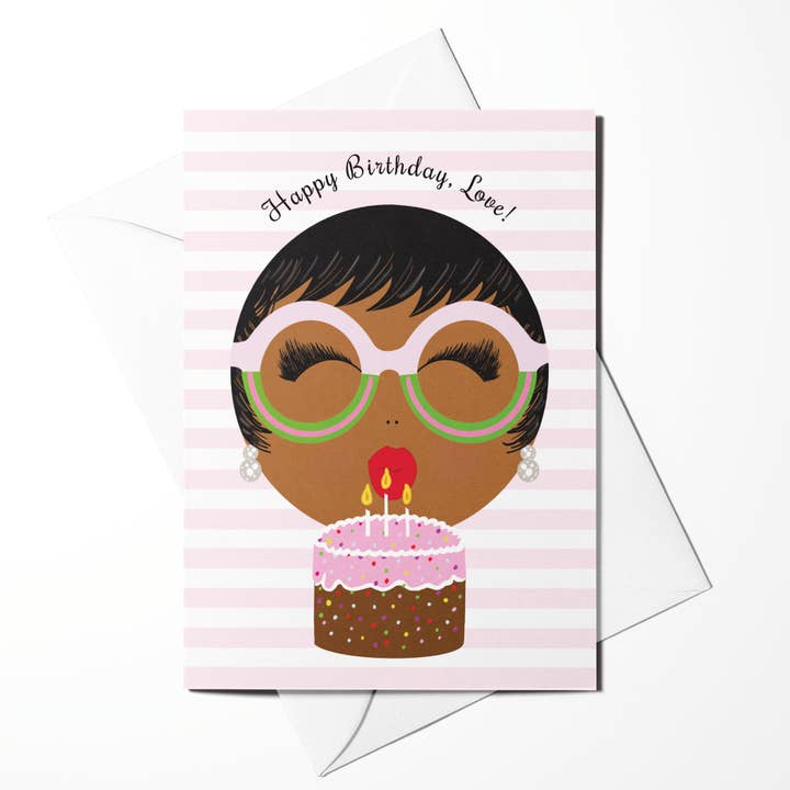Happy Birthday Love Birthday Greeting Card for wholesale by Sparkle Blu