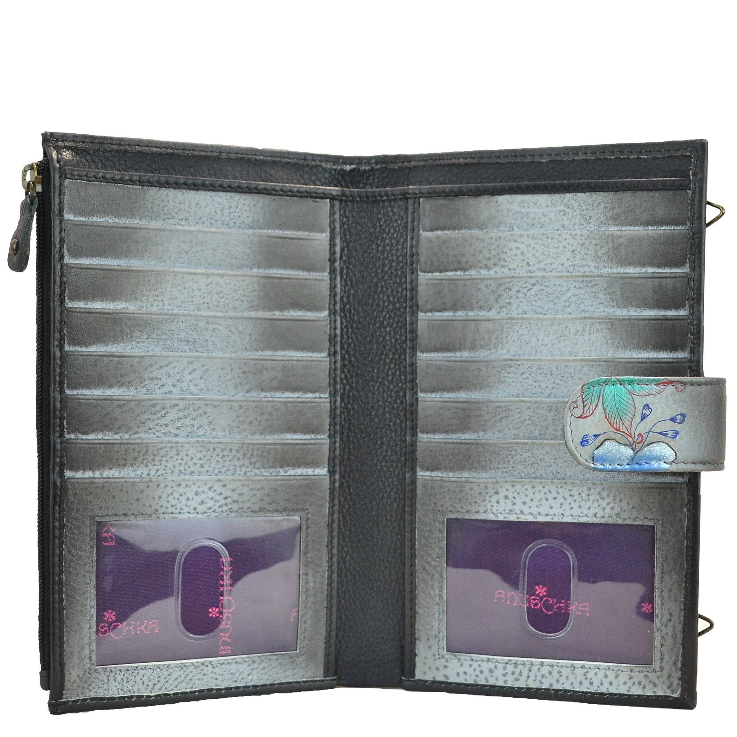 Anuschka | Vanya Lara (USA) - Wholesale Phone Wallet - Women's - Hand-Painted Leather Cell Phone Case & Wallet - 11133