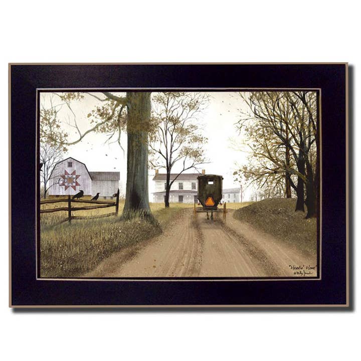 "Headin' Home" by Billy Jacobs Framed Poster, Black Frame for wholesale by Trendy Decor 4U