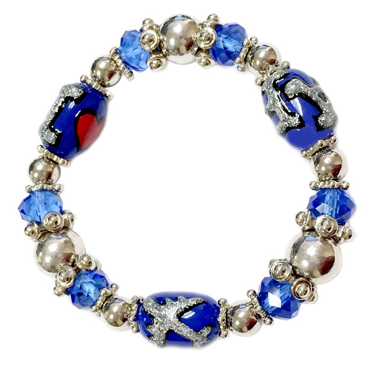 Fiona Accessories - Wholesale Beaded Bracelet - USA Military Navy Air Force Coast Guard Army Bracelet Gift12