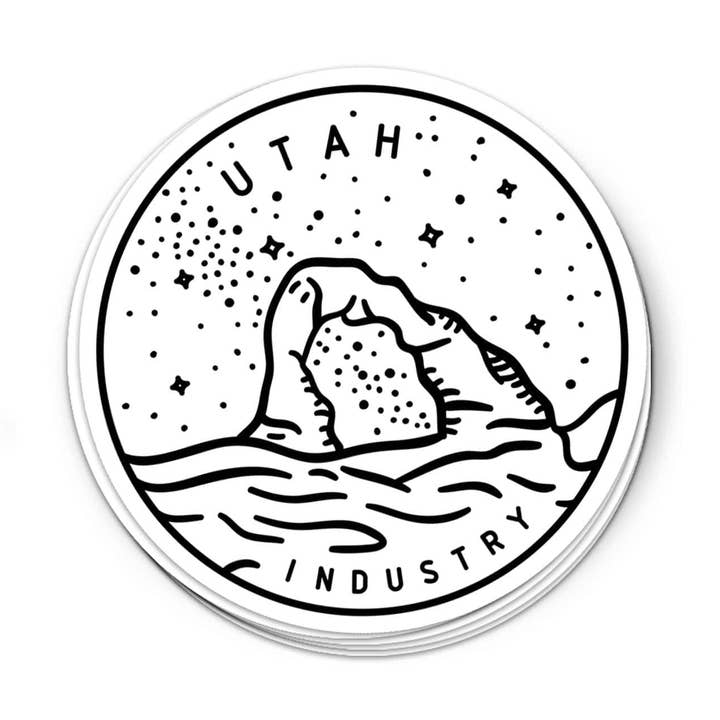 Autocollant Utah pour la vente par Albion Mercantile Co.