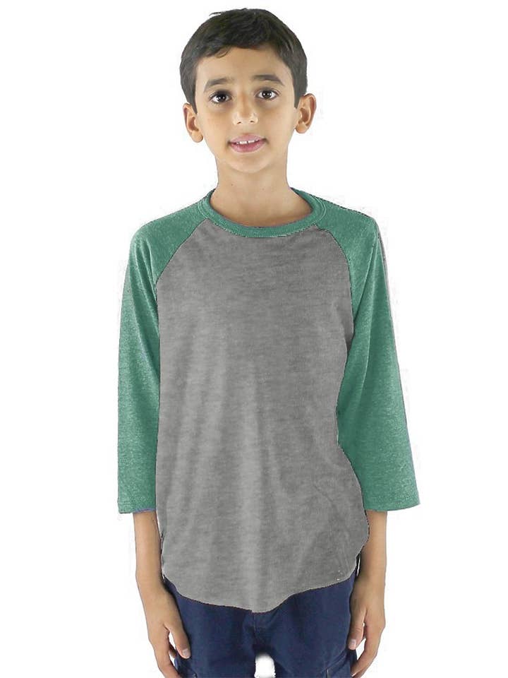 Royal Apparel - Wholesale T-Shirt - Kids - Youth Triblend Raglan Baseball Shirt1
